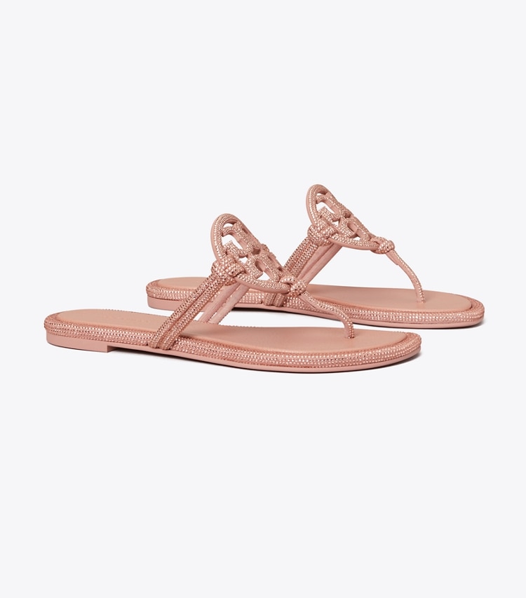 TORY BURCH WOMEN'S MILLER PAVe KNOTTED SANDAL - Malva