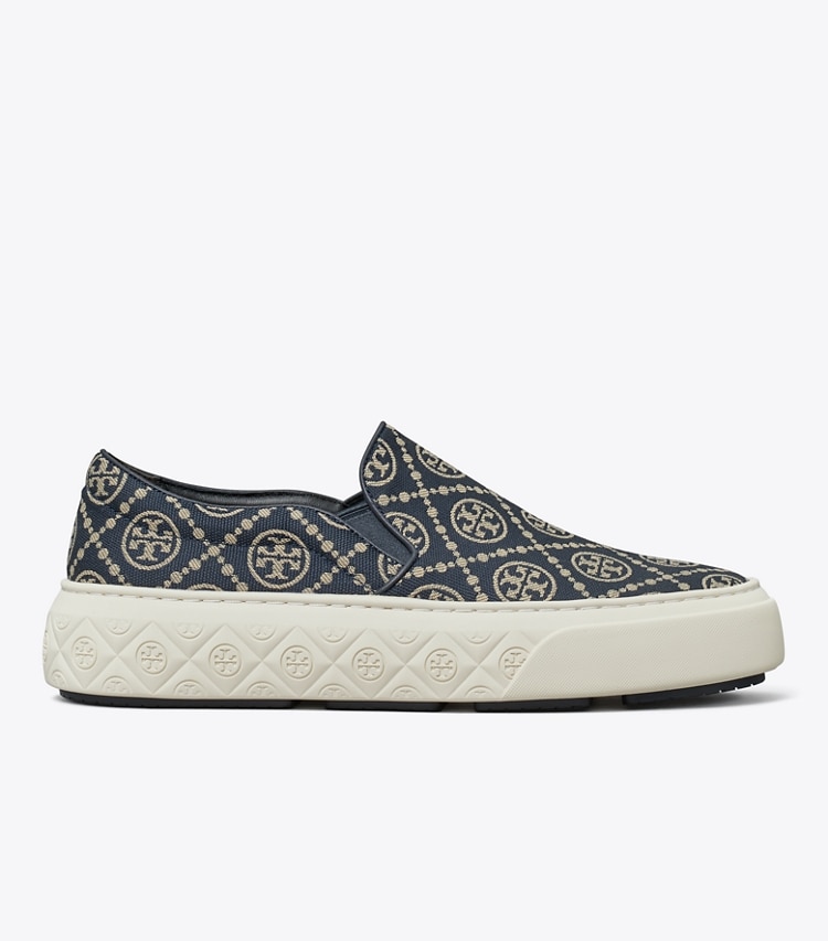 TORY BURCH WOMEN'S T MONOGRAM LADYBUG SLIP-ON SNEAKER - Inverse Navy T Monogram