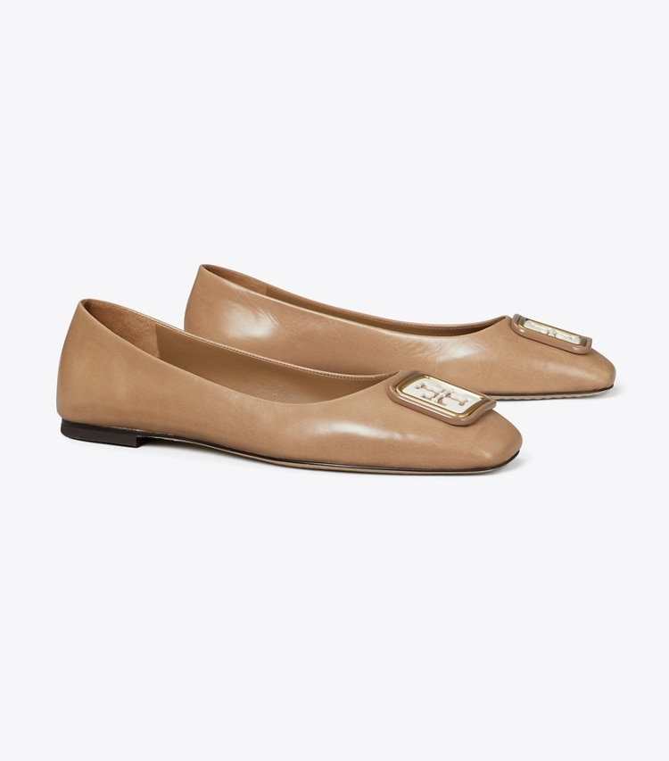 TORY BURCH WOMEN'S GEORGIA BALLET - Almond Flour