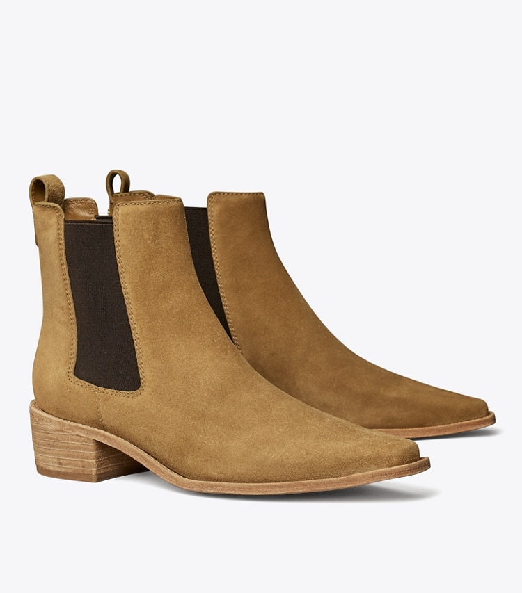 TORY BURCH WOMEN'S CHELSEA SUEDE ANKLE BOOT - Alce - Click Image to Close