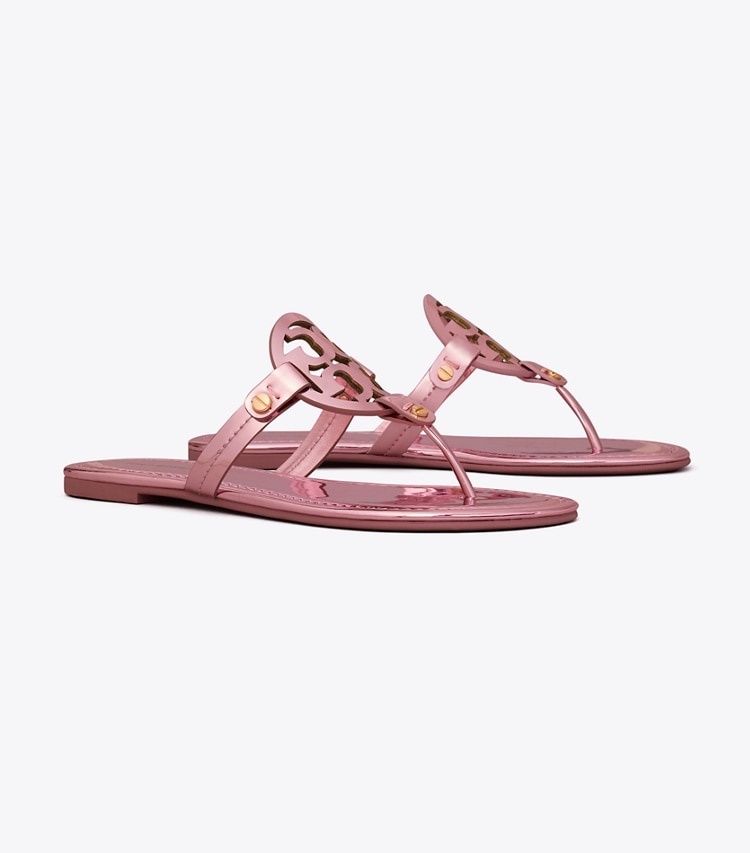 TORY BURCH WOMEN'S MILLER METALLIC SANDAL - Petunia