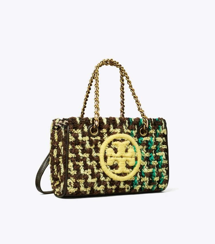 TORY BURCH WOMEN'S MINI FLEMING SOFT TWEED CHAIN TOTE - Multi