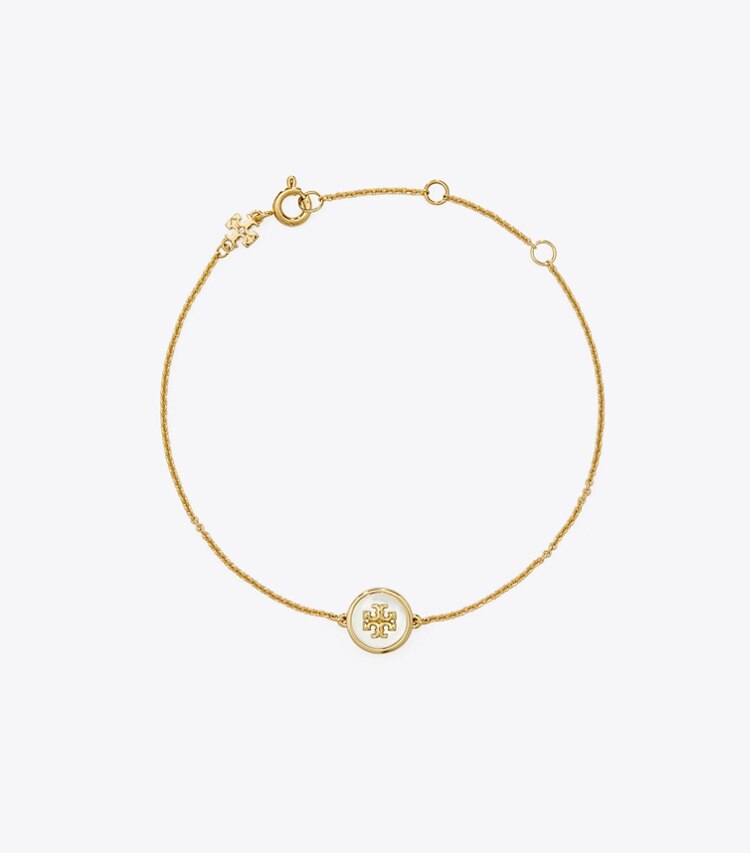 TORY BURCH WOMEN'S KIRA CHAIN BRACELET - Tory Gold / Tory Silver